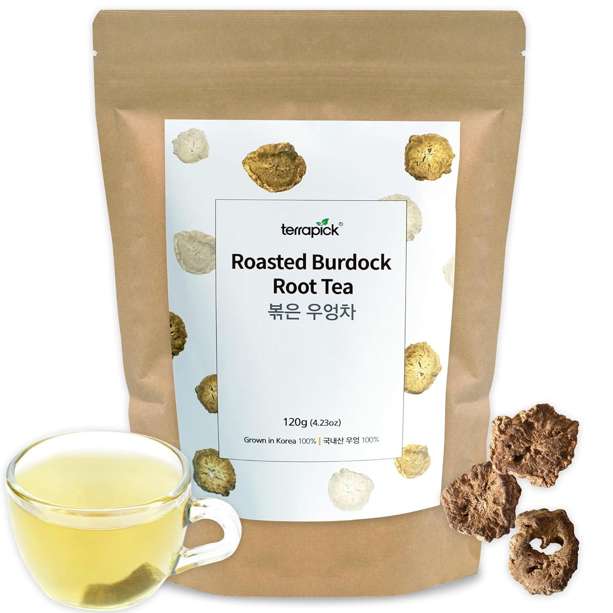 Korean Roasted Burdock Root Tea / 볶은 우엉차