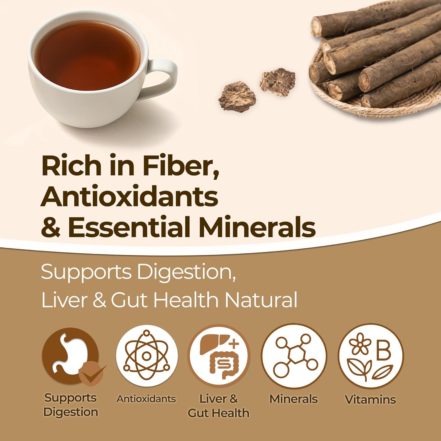 Korean Roasted Burdock Root Tea / 볶은 우엉차